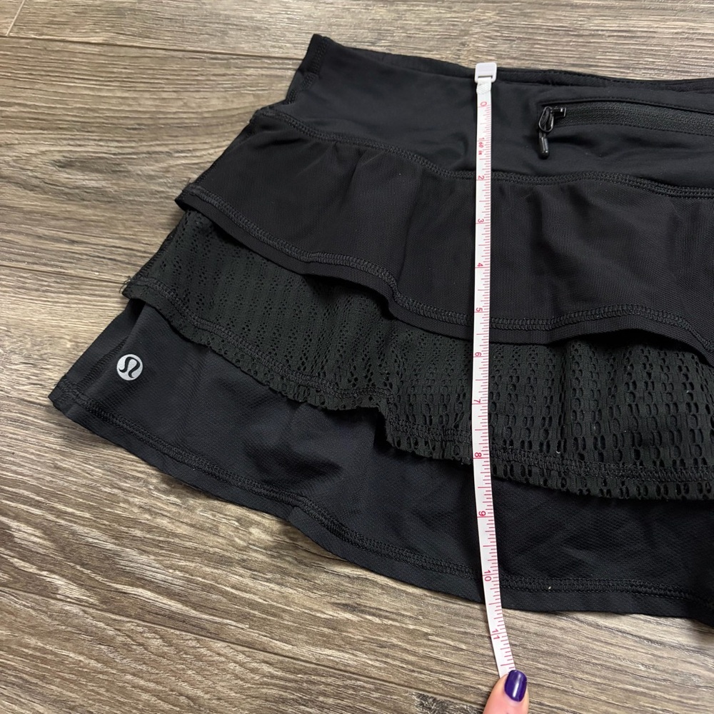 Lululemon Pace Rival Mid-Rise Skirt *Lace 11” (Black) Size 6 - Picture 8 of 8